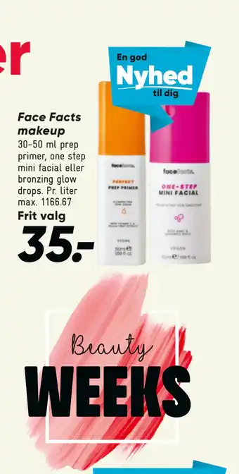 Bilka Face Facts makeup tilbud