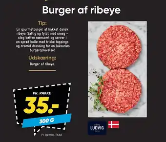 Bilka Burger af ribeye tilbud