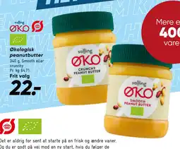 Bilka Økologisk peanutbutter tilbud