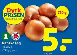 Lidl Danske løg tilbud