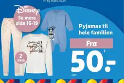 Lidl Pyjamas til hele familien tilbud