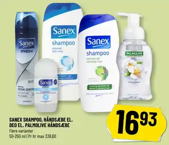 Løvbjerg SANEX SHAMPOO, HÅNDSÆBE EL. DEO EL. PALMOLIVE HÅNDSÆBE tilbud