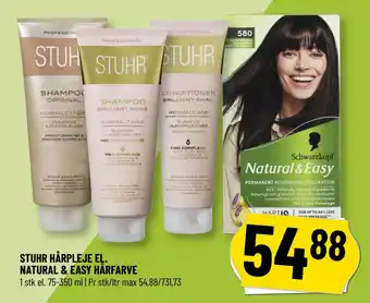 Løvbjerg STUHR HÅRPLEJE EL. NATURAL & EASY HÅRFARVE tilbud