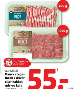 Lidl VILSTRUPGÅRD Dansk stege- flæsk i skiver eller hakket tilbud