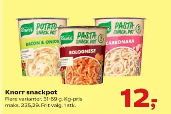 SuperBrugsen Knorr snackpot tilbud