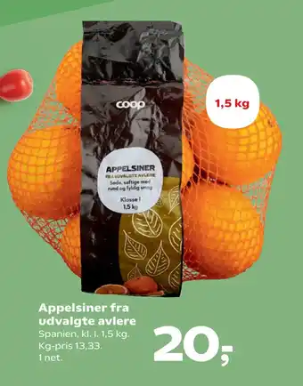 SuperBrugsen Appelsiner fra udvalgte avlere tilbud