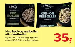 SuperBrugsen Mou kød- og melboller eller kødboller tilbud