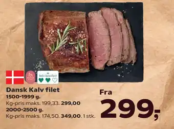 Kvickly Dansk Kalv filet tilbud