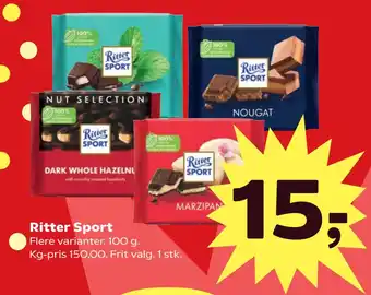 SuperBrugsen Ritter Sport tilbud