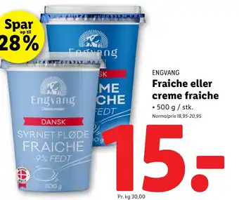 Lidl ENGVANG Fraiche eller creme fraiche tilbud