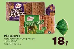 Kvickly Pågen brød tilbud