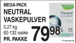 ABC Lavpris NEUTRAL VASKEPULVER tilbud