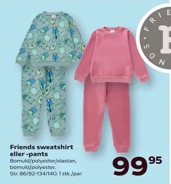 Kvickly Friends sweatshirt eller -pants tilbud