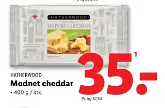 Lidl HATHERWOOD Modnet cheddar tilbud