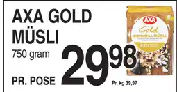 ABC Lavpris AXA GOLD MÜSLI tilbud