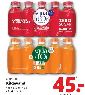 Lidl Aqua d'Or Kildevand tilbud