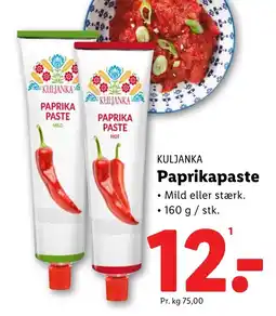 Lidl KULJANKA Paprikapaste tilbud