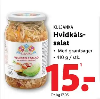 Lidl KULJANKA Hvidkåls- salat tilbud