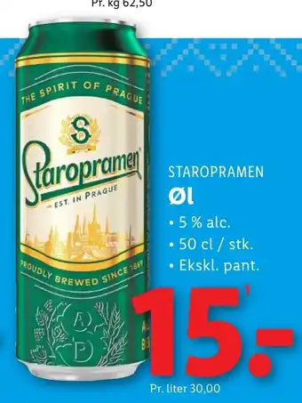 Lidl STAROPRAMEN tilbud