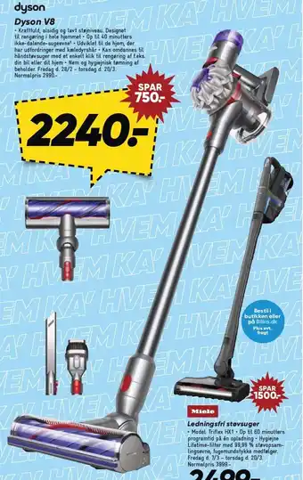 Bilka Dyson V8 tilbud