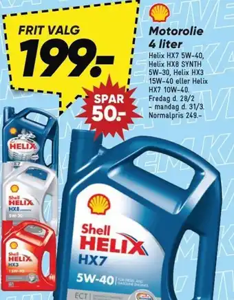 Bilka Motorolie 4 liter tilbud