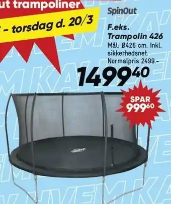 Bilka F.eks. Trampolin 426 tilbud