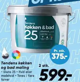 Bilka Tendens køkken og bad maling - 2 stk tilbud