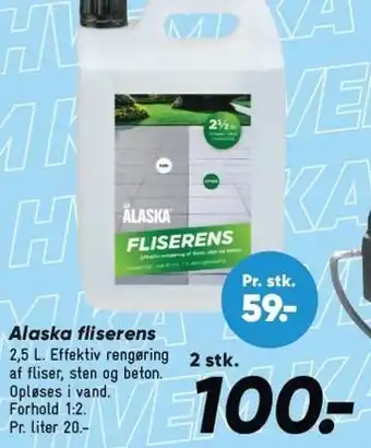 Bilka Alaska fliserens - 2 stk tilbud