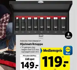 Lidl PARKSIDE PERFORMANCE® Hjulmøtriktoppe tilbud