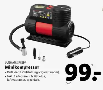 Lidl ULTIMATE SPEED® Minikompressor tilbud