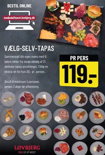 Løvbjerg VÆLG-SELV-TAPAS tilbud