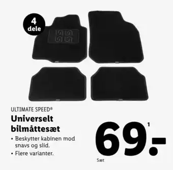 Lidl ULTIMATE SPEED® Universelt bilmåttesæt • Beskytter kabinen mod tilbud