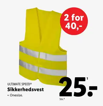 Lidl ULTIMATE SPEED® Sikkerhedsvest tilbud