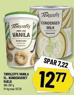 Løvbjerg TØRSLEFFS VANILLA EL. KONDENSERET MÆLK tilbud