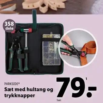 Lidl PARKSIDE® Sæt med hultang og trykknapper tilbud