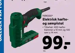 Lidl PARKSIDE® Elektrisk hæfte- og sømpistol tilbud