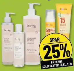 Løvbjerg SPAR 25% PÅ DERMA SOLBESKYTTELSE EL. ECO tilbud