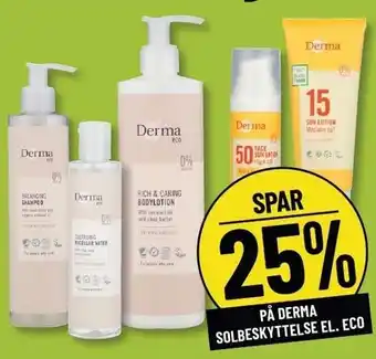 Løvbjerg SPAR 25% PÅ DERMA SOLBESKYTTELSE EL. ECO tilbud