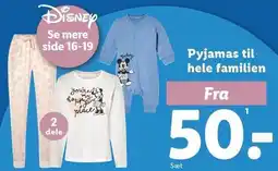 Lidl DISNEY Pyjamas til hele familien tilbud