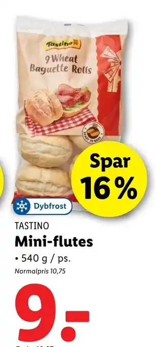 Lidl Tastino Mini-flutes tilbud