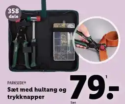 Lidl Sæt med hultang og trykknapper tilbud