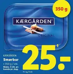 Lidl Smørbar tilbud