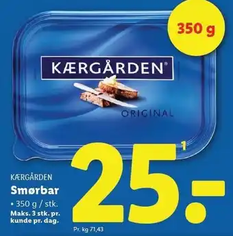 Lidl Smørbar tilbud