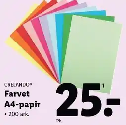 Lidl Farvet A4-papir tilbud