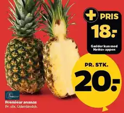 Netto Premieur ananas tilbud