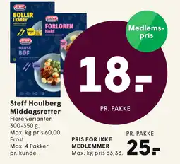 SPAR Steff Houlberg Middagsretter tilbud