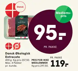 SPAR Dansk Økologisk Entrecote tilbud