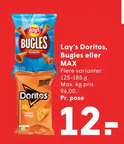 SPAR Lay’s Doritos, Bugles eller MAX tilbud