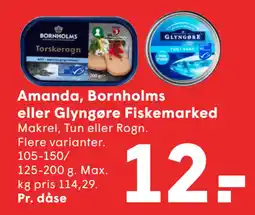 SPAR Amanda, Bornholms eller Glyngøre Fiskemarked tilbud