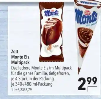 Citti Zott Monte Eis Multipack tilbud